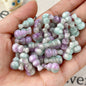 Imitation Agate Gourd Resin Beads 10mm Gradient Colors 10pcs 6