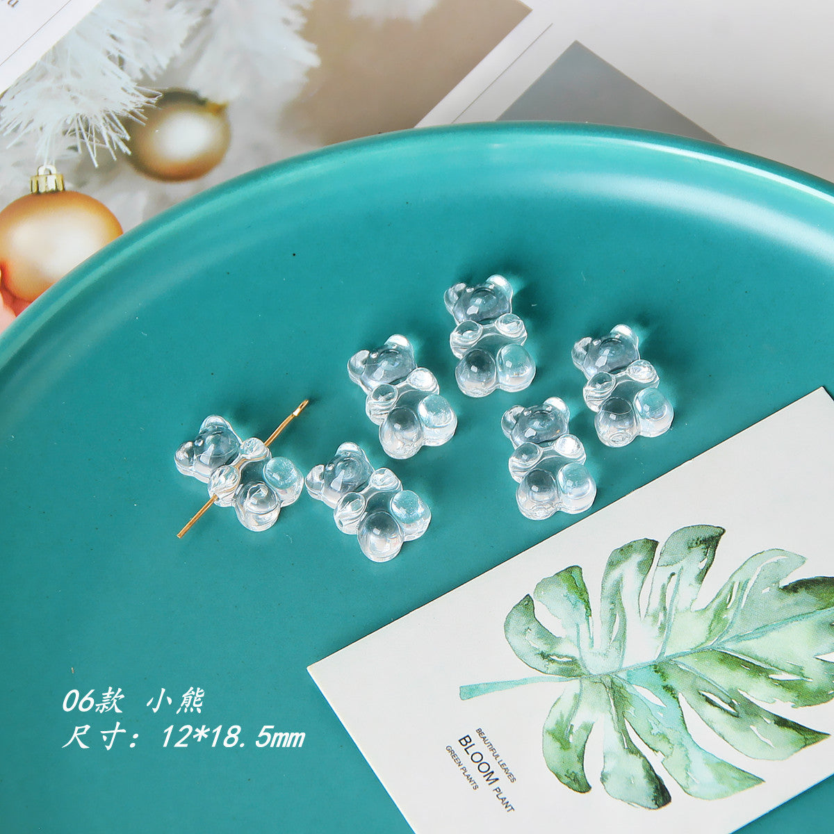 Transparent Butterfly Flower Star Acrylic Beads Single Piece Summer Series 11