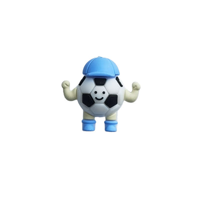Silicone 3D Focal Beads Sports Football Basketball Characters Dynamic Poses 20pcs 10