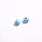 Baking Painted Mini Twisted Acrylic Beads 6mm Glossy Mixed Colors 100pcs 18