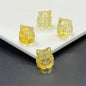 Czech Glass Beads Fox 15mm Translucent Glossy Multicolor 100pcs 7