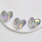 Transparent UV Plating Faceted Pentagram Love Acrylic Beads 19-20mm 50pcs 17
