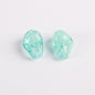 Lampwork Glass Beads Irregular Bone Shape 12mm Glow In The Dark 10pcs 12