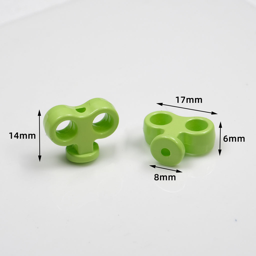 Painted Clockwork Spring Acrylic Beads 18mm Glossy Mixed Colors 20pcs 2