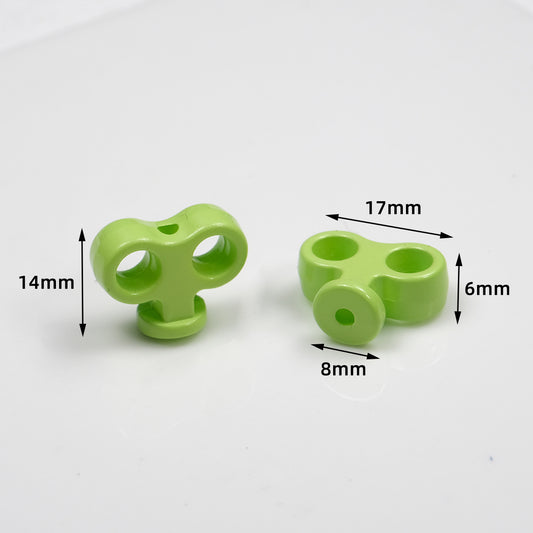 Painted Clockwork Spring Acrylic Beads 18mm Glossy Mixed Colors 20pcs 2