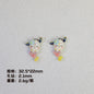 Plating Mermaid Resin Beads Whimsical Pastel Fantasy 20pcs 9