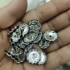 Rhinestone Wavy Spacer Beads 12mm Red Crystal 50pcs 3