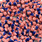 Round Clay Beads 8mm American Flag Design Polymer 100pcs