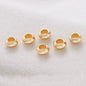 Brass Donut Spacer Beads 6/7/8mm Large Hole 50pcs