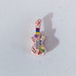 Guitar Metal Beads 17mm Punk Style 3D Enamel Alloy 10pcs 7