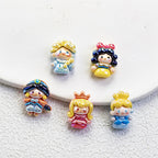 Disney Princess Series Vertical Hole Resin Beads Chibi Style 20pcs 3