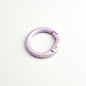 Alloy Iridescent Plating Spring Key Rings 20mm and 25mm 10pcs 11