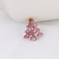 Polymer Clay Christmas Tree Rhinestone Beads 27mm Pre-Lit 2pcs 12