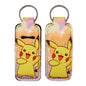 Cartoon Character Chapstick Holder Keychain Neoprene Colorful 8pcs 9