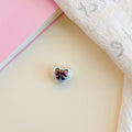 Dual Color Butterfly Bow Heart Acrylic Beads 17mm Glossy Gradient 100pcs 5