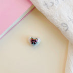 Dual Color Butterfly Bow Heart Acrylic Beads 17mm Glossy Gradient 100pcs 5
