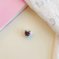 Dual Color Butterfly Bow Heart Acrylic Beads 17mm Glossy Gradient 100pcs 5