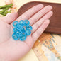 Blue Tone Resin Spacer Beads Mixed Shapes Multicolor 40pcs 19