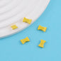 Baking Painted Candy Metal Beads 12x8mm Colorful Zinc Alloy 50pcs 12
