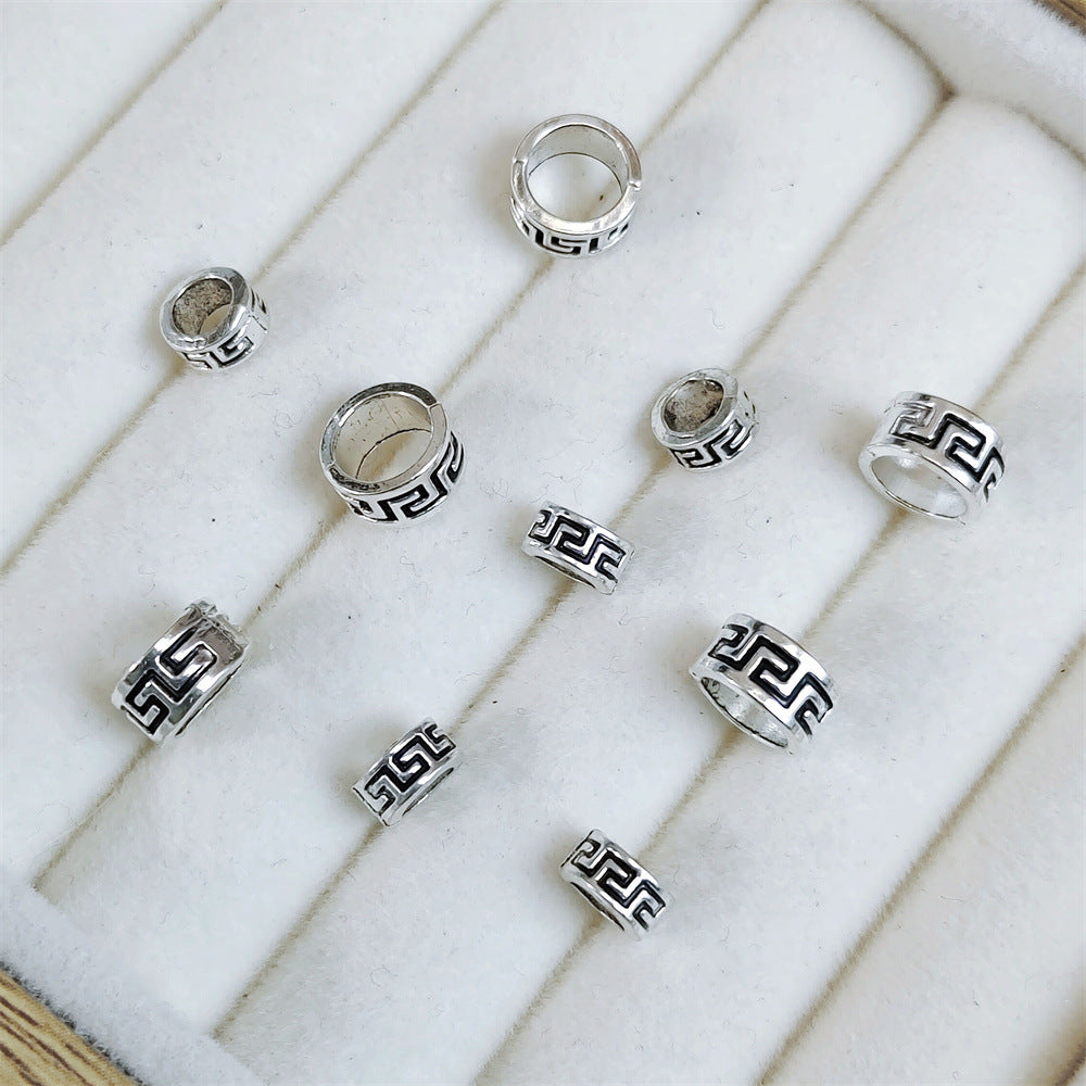 Alloy Ring Spacer Beads 5/7mm Tibetan Silver Style 100pcs