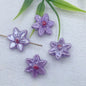 Camellia Ceramic Beads 17mm Glazed Multicolor Flower 10pcs 8