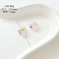 Lampwork Glass Beads Heart 12mm Handmade Confetti Pattern 10pcs 6