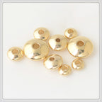 Brass UFO Spacer Beads 4-8mm Smooth Finish 100pcs