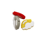 Silicone Focal Beads Cloud Rainbows Hearts Layered Design 20pcs 5
