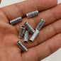 Tube Metal Beads 13mm Tibetan Imitation Braided Pattern Alloy 1pc 3