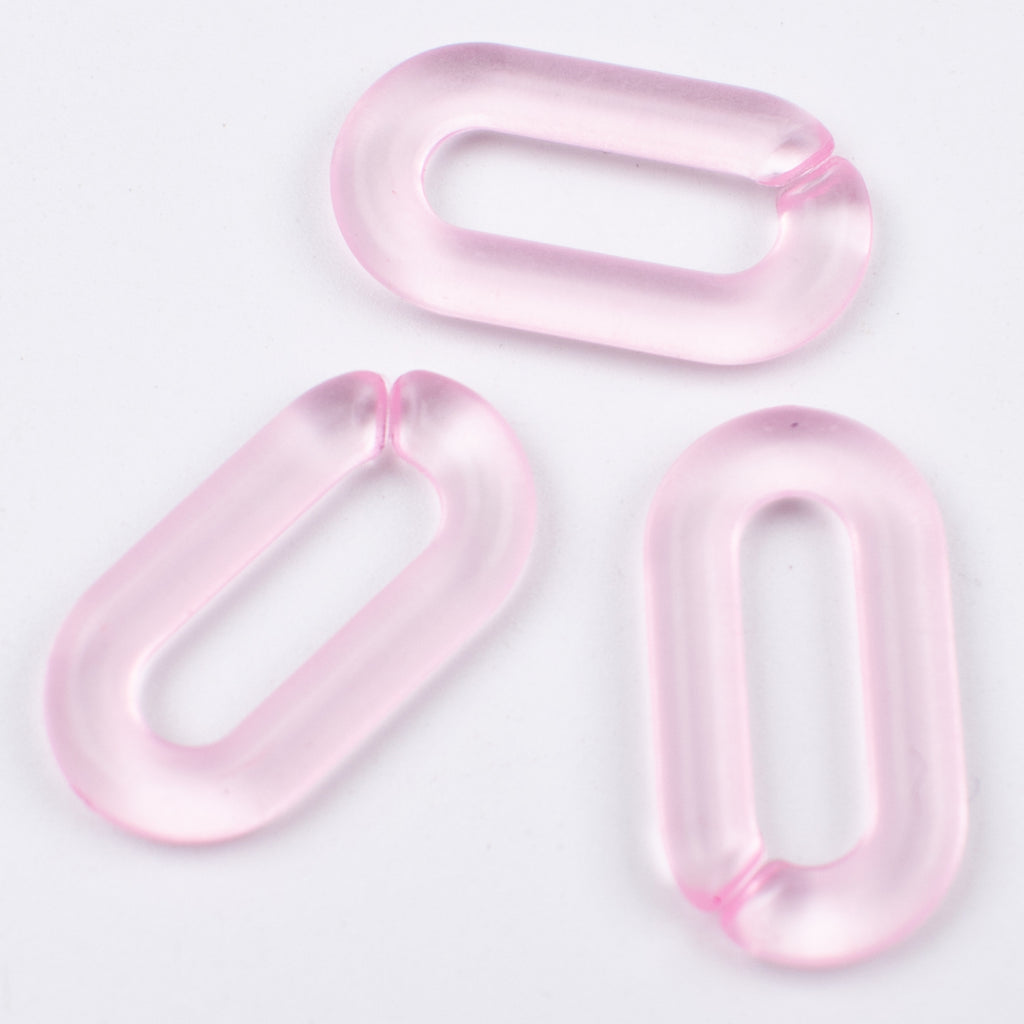 Matte Clear Acrylic Open Chain Links 20mm Colorful 100pcs 6