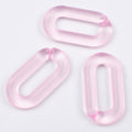 Matte Clear Acrylic Open Chain Links 20mm Colorful 100pcs 6