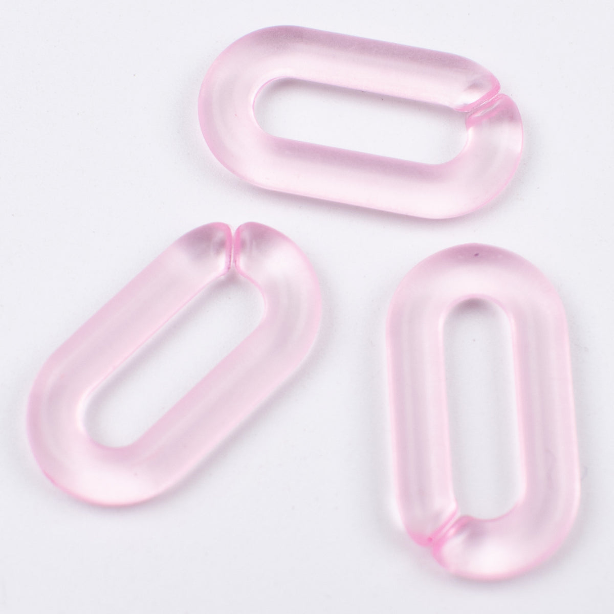 Matte Clear Acrylic Open Chain Links 20mm Colorful 100pcs 6