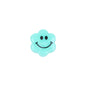 Flower Acrylic Beads 6-9mm Smiling Face Flat Pastel Mixed 100pcs 10