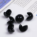 Solid Color Snap-fit Half Sphere Acrylic Beads 12mm Glossy 100pcs 6