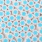 Flat Clay Beads 10mm Christmas Series Blue Snowflake 100pcs