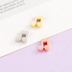 Stainless Steel Note Shaped Metal Beads 13mm Polished Finish 10pcs 3