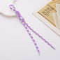 Two Tone Braided Rope Crochet Keychain Fabric Slim Durable 8pcs 7