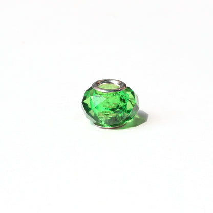 Acrylic Facet Spacer Beads 14mm Large Hole 100pcs 12