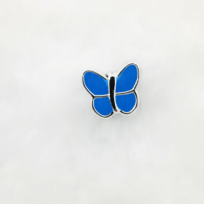 Butterfly Enamel CCB Plastic Acrylic Beads 11mm 50pcs 12