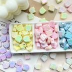 UV Plating Ghost Acrylic Flat Beads 14mm Candy Color 50pcs 6