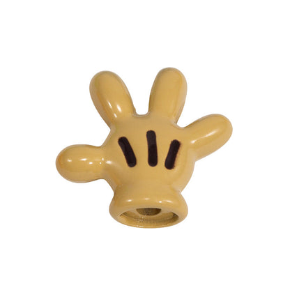 Colorful Mickey Gloves Acrylic Beads 18mm 20pcs 18