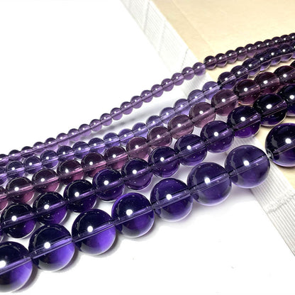 Colored Transparent Round Glass Beads 12mm Assorted Colors 31pcs 8