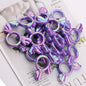 UV Color Plated Solid Color Varied Sakura Angel Wings Acrylic Beads 2pcs 19