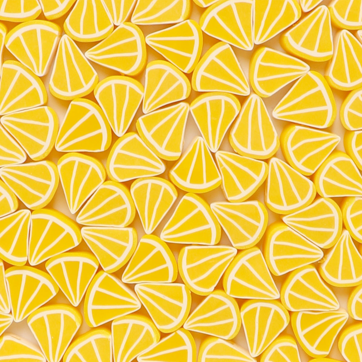 Flat Clay Beads 10mm Citrus Fruit Polymer Mixed Colors 100pcs 6