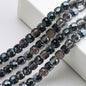 Faceted Glass Beads 14mm Large Hole Electroplated Multicolor 10pcs 16