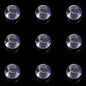 Glass Smooth Spacer Beads 8mm 10mm Large Hole Electroplated 50pcs 12