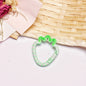 Alloy 37mm Strawberry Shaped Trigger Spring Keyrings 4pcs 14