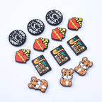 Silicone Focal Beads Cartoon Squirrel Circle Cowboy Hat 20pcs 2