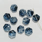 Vintage Cat Claw Glass Beads 15mm Glossy Translucent Colors 50pcs 11