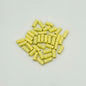 Bamboo Tube Metal Beads 3x8mm Baking Painted Alloy 40pcs 11